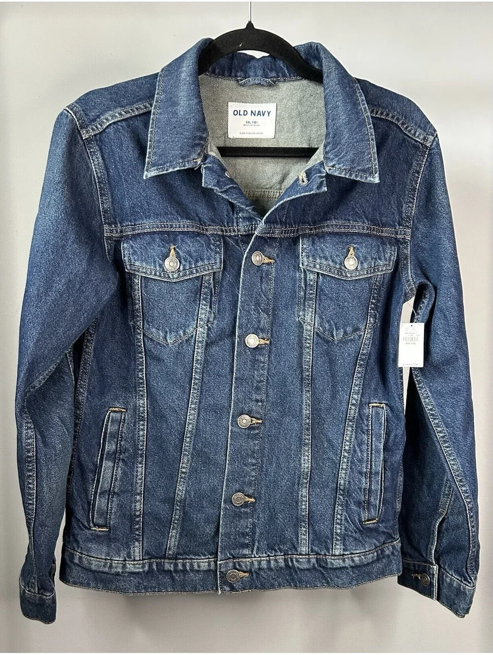 Old Navy Denim Jacket Built in Tough Youth Size 2XL (18) NWT